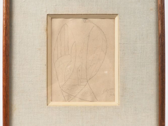 Vente aux enchères SURVAGE. "Etude" Dessin, signé en bas à droite et situé à Spa. Dim. 12