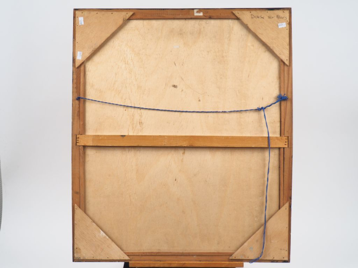 Hamou AIT TAZARIM. "Danse sur Mars". Huile sur panneau, signée en bas 