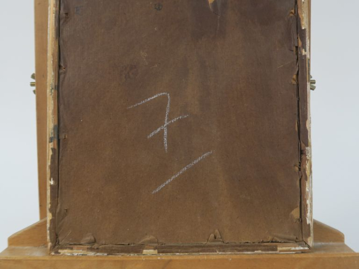 Ecole française XXème. "Les pélicans". Aquarelle, monogrammée en bas à