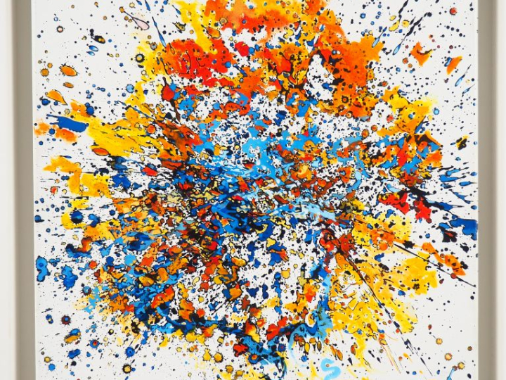 Ecole française contemporaine. "Navigation". Huile sur toile, signée e