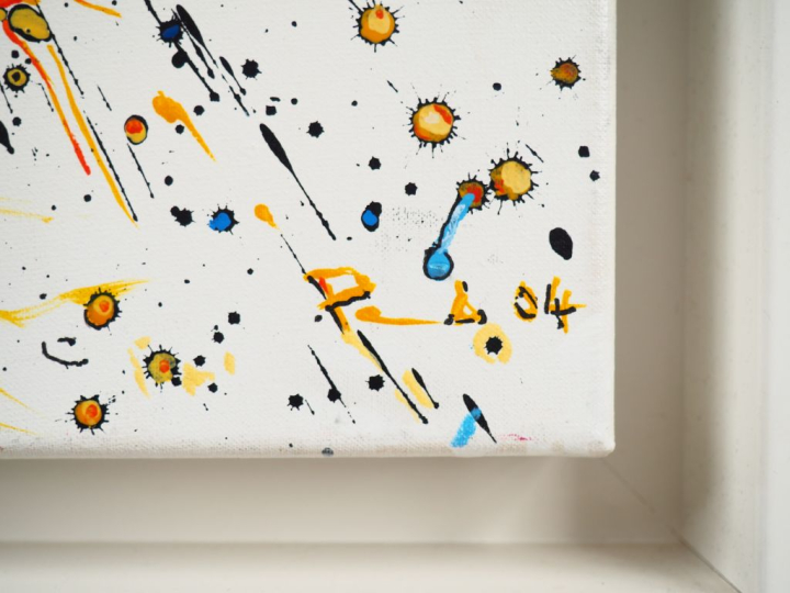 Ecole française contemporaine. "Navigation". Huile sur toile, signée e