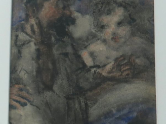 Vente aux enchères Léon JOUHAUD.(attribué à) "le couple". Dessin, non signé Dim. (à vue) 