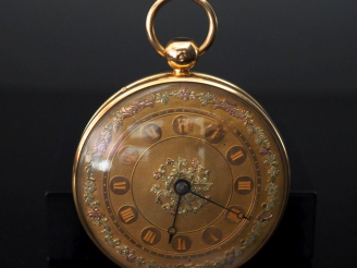Vente aux enchères GONON  No. 10442 Début XIXe siècle  Montre de poche en or avec sonneri