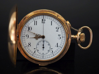 Vente aux enchères INVICTA Début XXe siècle  Montre de poche savonnette avec chronographe