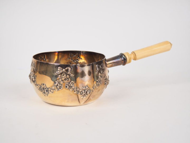 LLAPAR, Paris Casserole à bec verseur de style Louis XVI en argent 925