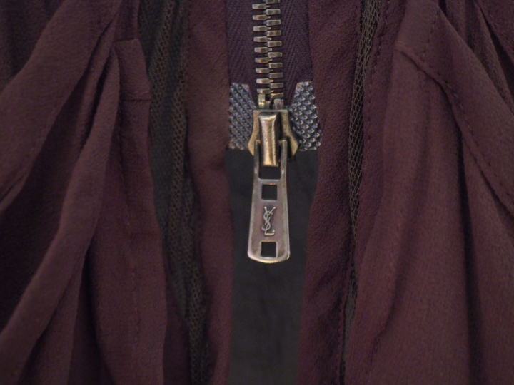 YVES SAINT LAURENT, Rive gauche Chasuble sans manche à poches.  Taille