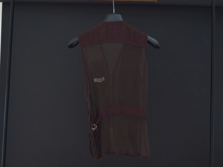 YVES SAINT LAURENT, Rive gauche Chasuble sans manche à poches.  Taille