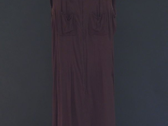 Vente aux enchères YVES SAINT LAURENT, Rive gauche Petite robe tunique sans manche marron