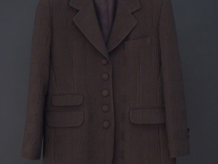 Georges RECH Veste marron en polyester (37%), acrylique (34%) et aceta