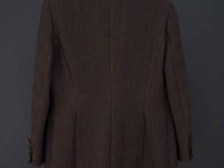 Georges RECH Veste marron en polyester (37%), acrylique (34%) et aceta