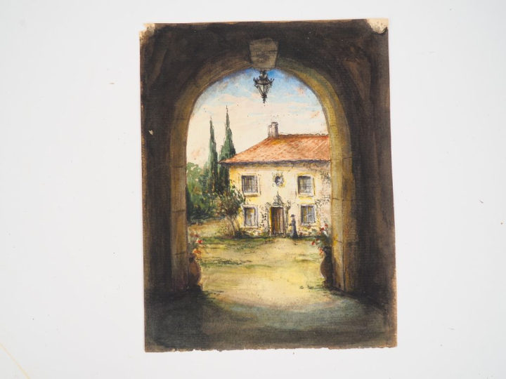 Hippolyte ROUX. Album de dessins comprenant 22 compositions, porte une