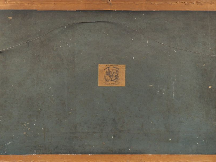 Jean-Jacques ALBAN DE LESGALLERY. "Vue de Périgueux". Aquarelle gouach