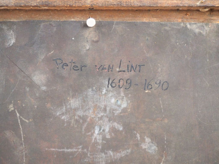 Ecole flamande XVIIème entourage de Peter VAN LINT. "Adoration des ber