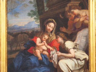 Vente aux enchères Ecole XVIIème, Entourage de Jacques STELLA (1506 - 1657). "L'offrande 