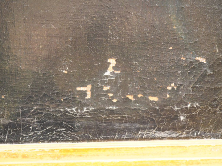 Ecole française XVIIIème. "Portrait d'homme". Huile sur toile.  Dim. 5