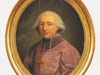 Vente aux enchères Ecole française fin XVIIIème - début XIXème. "Portrait de Monseigneur 