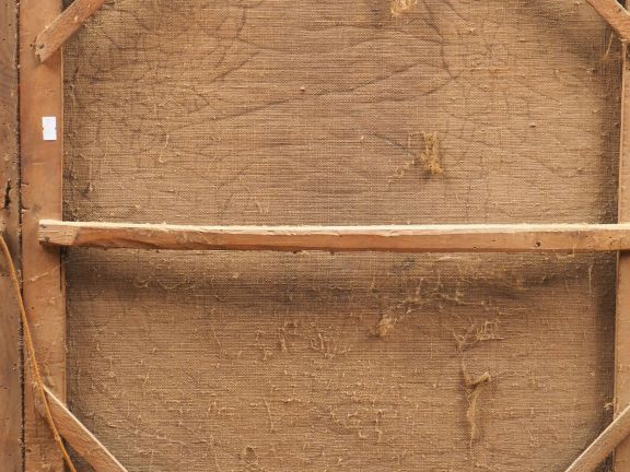 Ecole française début XIXème. "Portrait de femme à la parure corail". 