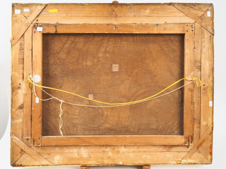 Charles LEICKERT (dans le goût de). "La campagne hollandaise enneigée"