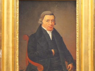 Vente aux enchères PERRIN. "Portraits". Paire d'huiles sur toile signées en bas à droite 