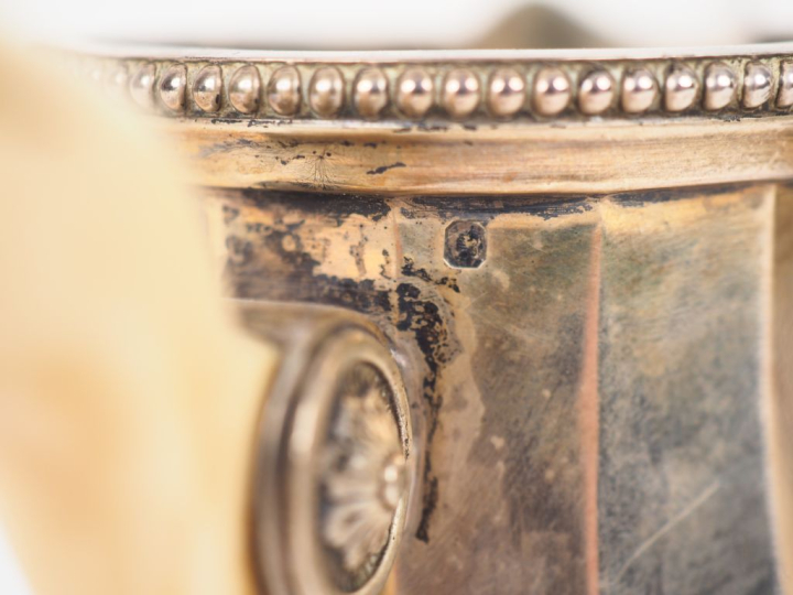 	Service trois pièces Napoléon III en argent 925, poinçon Minerve, mod