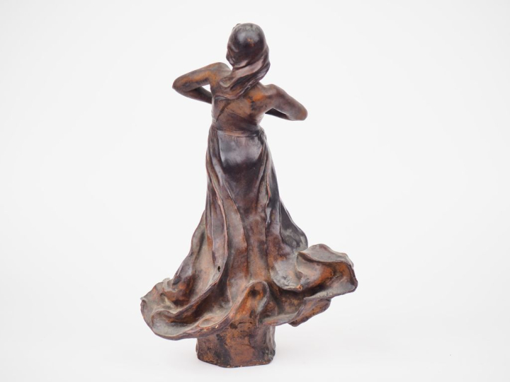 Ecole française 1900. D'après Fix Masseau. "la petite fossette" Sculpt