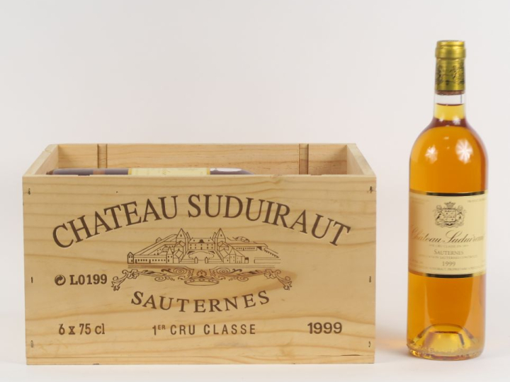 6 BOUTEILLES CHÂTEAU SUDUIRAUT 1er CC SAUTERNES - 1999 - CBO