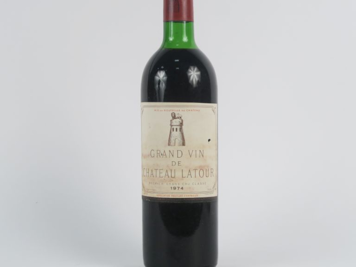 1 BOUTEILLE CHÂTEAU LATOUR 1er GCC PAUILLAC - 1974 - LB/ELTF