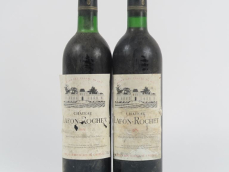Vente aux enchères 2 BOUTEILLES CHÂTEAU LAFON ROCHET GCC PAUILLAC - 1974 - BG/BS/EA