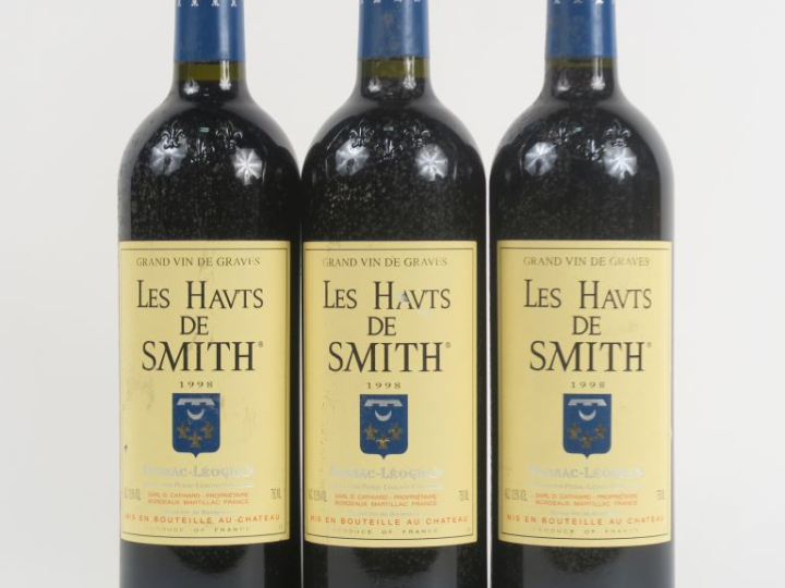 3 BOUTEILLES LES HAUTS DE SMITH GRAVES - 1998