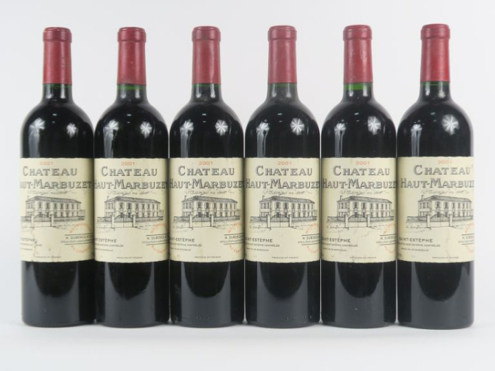 6 BOUTEILLES CHÂTEAU HAUT MARBUZET ST ESTÈPHE - 2001