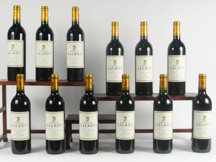 12 BOUTEILLES CHÂTEAU TALBOT GCC ST JULIEN 2002 - CBO