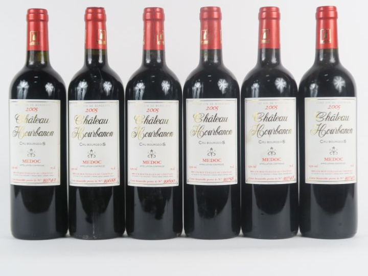 6 BOUTEILLES CHÂTEAU HOURBANON CB ST ESTEPHE - 2005