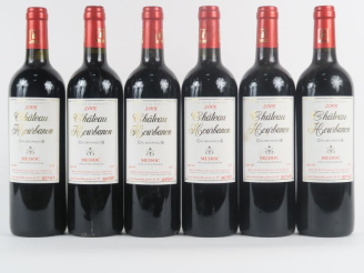 Vente aux enchères 6 BOUTEILLES CHÂTEAU HOURBANON CB ST ESTEPHE - 2005