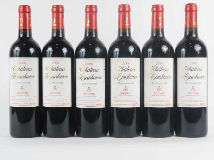 6 BOUTEILLES CHÂTEAU HOURBANON CB ST ESTEPHE - 2005
