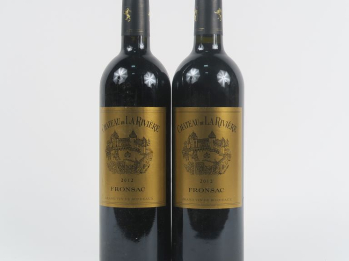 2 BOUTEILLES CHÂTEAU DE LA RIVIÈRE FRONSAC - 2012