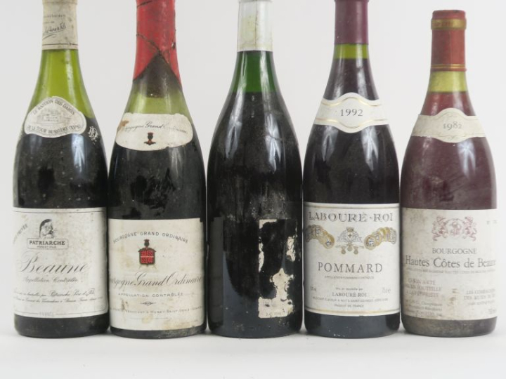 5 BOUTEILLES BOURGOGNE DIVERS