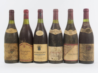 Vente aux enchères 6 BOUTEILLES : 1 SANTENAY 1er CRU 'CLOS ROUSSEAU' GUILLAUME DE VERGY 1