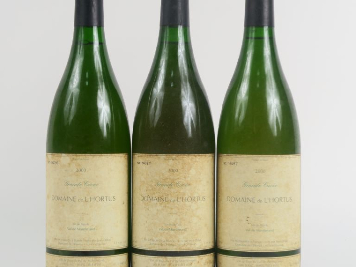 3 BOUTEILLES DOMAINE DE L'HORTUS BLANC 'GRANDE CUVÉE' - 2000