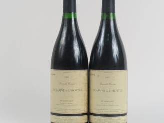 Vente aux enchères 2 BOUTEILLES DOMAINE DE L'HORTUS ROUGE 'GRANDE CUVÉE' - 2001