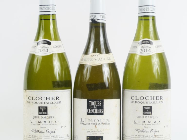 3 BOUTEILLES TOQUES ET CLOCHERS 2014 : 2 CLOCHER DE ROQUETAILLADE - 1 