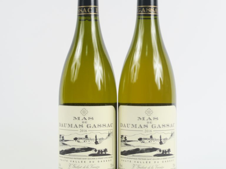 2 BOUTEILLES MAS DE DAUMAS GASSAC BLANC - 2016