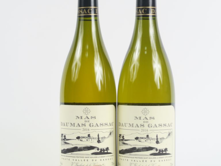 2 BOUTEILLES MAS DE DAUMAS GASSAC BLANC - 2016 - ELT