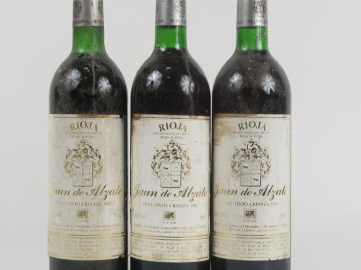 3 BOUTEILLES RIOJA JAUN DE ALZATE - 1985 - BS