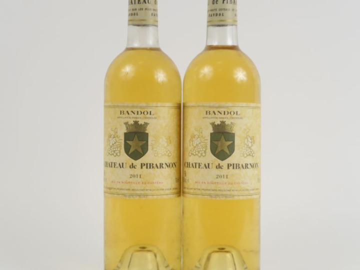 2 BOUTEILLES CHÂTEAU DE PIBARNON BLANC BANDOL - 2011