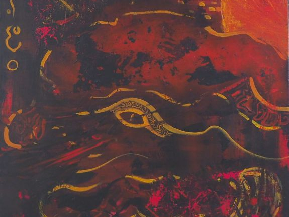 William DUTHEIL-BENICHOUX. (Afeto_K_). "Haut gris".  Huile sur toile. 