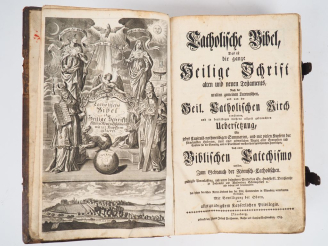 Vente aux enchères [BIBLE]. CATHOLISCHE BIBEL, das ist die ganze Heilige Schrift alten un
