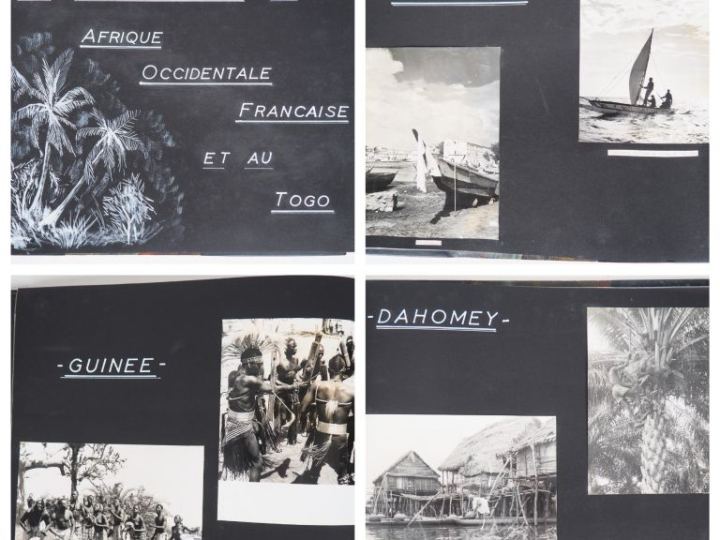 Superbe album de 218 photographies noir et blanc titré "la gendarmerie