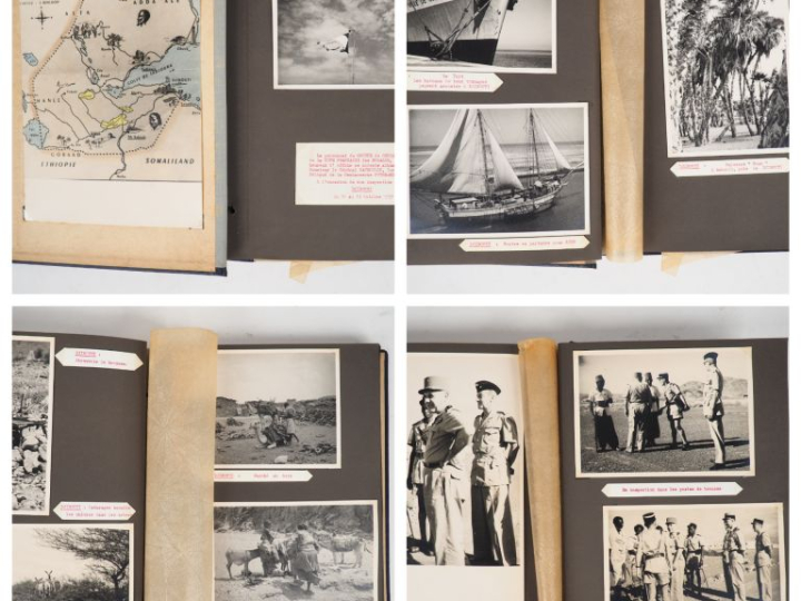 Album de 65  photographies en noir et blanc sur Djibouti offert au Gén