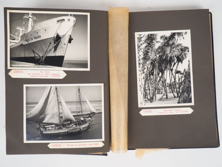 Album de 65  photographies en noir et blanc sur Djibouti offert au Gén