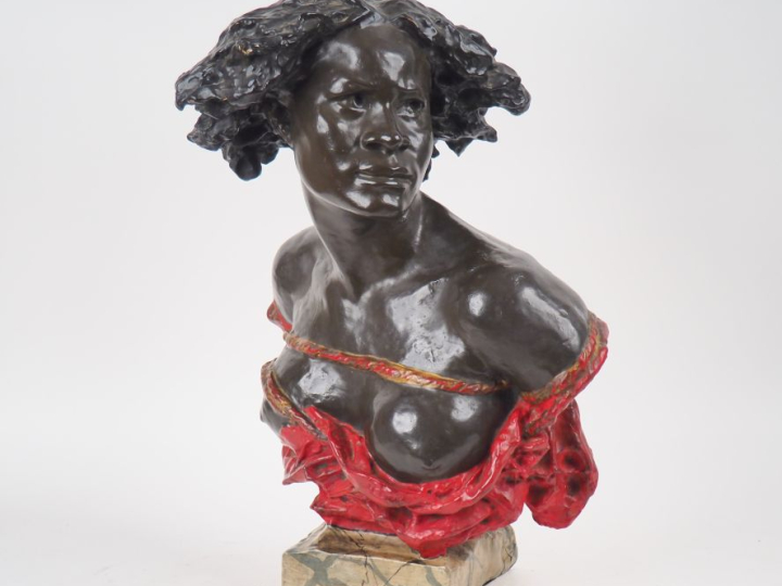 Ecole française 1900 d'après Carpeaux. "Allégorie de l'Afrique". Sculp